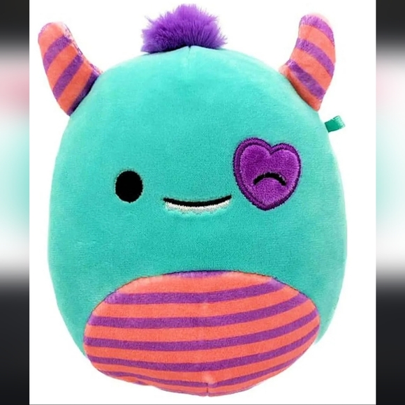 Squishmallows Leon Official Plush Valentines Monster New With Tags - Picture 1 of 6
